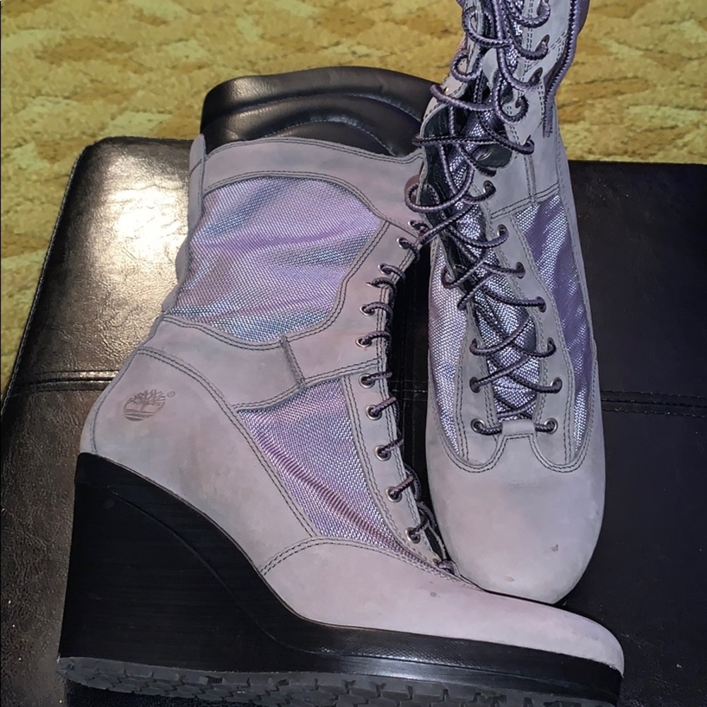 Timberland Tall Wedge boots EUC